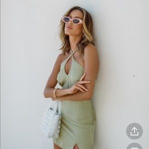 Princess Polly - Cindy Mini Dress - Sage